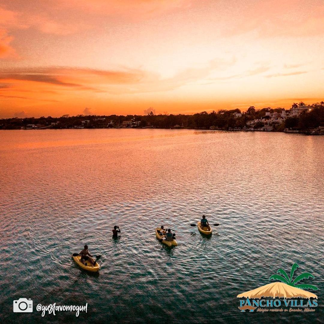 Hotel Pancho Villas Bacalar - Free Bikes And Paddles Exterior foto